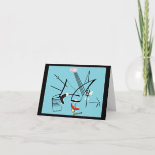 Eames Era Art Style Cartes pour notes "Unconnect B