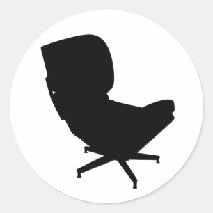 Eames Lounge Stoel Sticker
