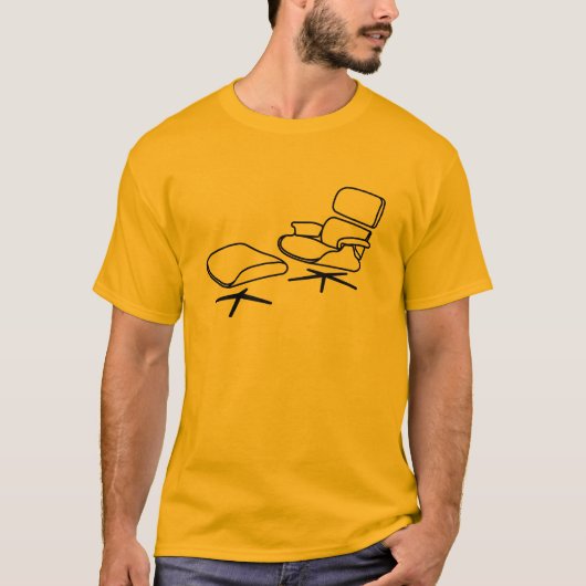 Eames-stoel met Ottoman T-shirt (Voorkant)