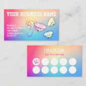 Ear curation Custom Loyalty Punch Visitekaartje (Voorkant / Achterkant)