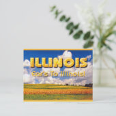 Ear is naar Illinois ... Mark Edward Westerfield Briefkaart (Staand voorkant)
