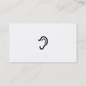 Ear, Jouw naam hier, Visitekaartje (Achterkant)