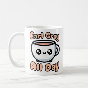 Earl Grey de hele dag! Schattige Earl Grey Tea Pun Koffiemok