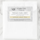 Earl Grey - Sticker pour Étiquette de thé à feuill (Sac)