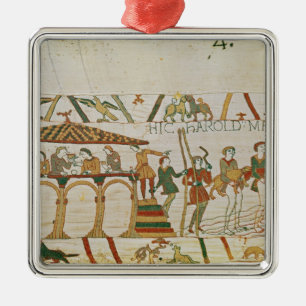 Earl Harold gaat met zeilen Metalen Ornament