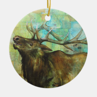 "Earl the Elk" Kerstversiering Keramisch Ornament