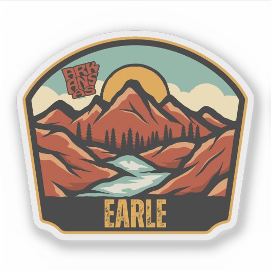Earle, Arkansas Sticker (Voorkant)