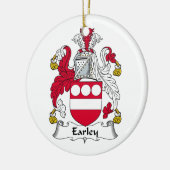 Earley Family Crest Keramisch Ornament (Links)