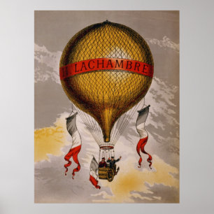 Early BALLOON Maker Henri Lachambre Adverteren Poster