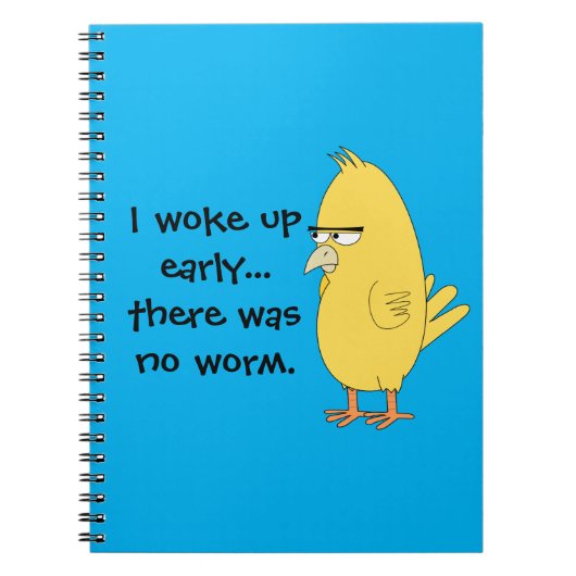 Early Bird Funny Notitieboek (Voorkant)