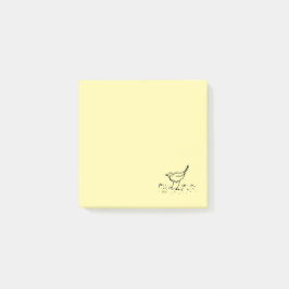 Early Bird Pen Line Art Drawing Post-it® Notes