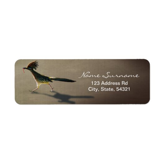 Early Bird, return address label (Voorkant)