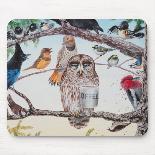 "Early Birds" Mousepad Muismat (Voorkant)