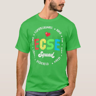 Early Childhood Special Education SPED ECSE Squad T-shirt