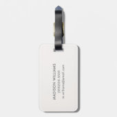 Early Morning Stroll - New York Bagagelabel (Achterkant verticaal)