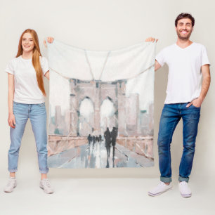 Early Morning Stroll - New York Fleece Deken