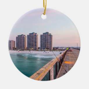 Early Navarre Beach Florida Vist Keramisch Ornament