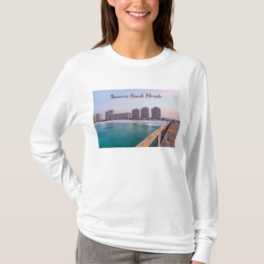 Early Navarre Beach Florida Vist Long Sleeve T-shirt (Voorkant)