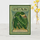 Early Peas  Seed Packet Kaart (Gele Bloem)