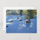 Early snow Darley Park Derby Briefkaart (Voorkant / Achterkant)