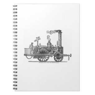Early Steam Train-locomotief Notitieboek