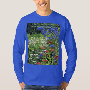 Early Summer Blue Delphinium Maltese kruis T-shirt