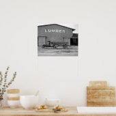 Early Tractor Trailer, 1925.  foto Poster (Keuken)