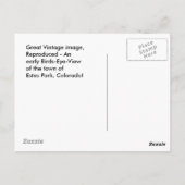  Early Uitzicht Estes Park Colorado CO Briefkaart (Achterkant)