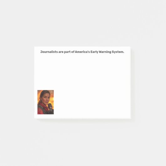 Early Warning System Journalist Post-it® Notes  (Voorkant)