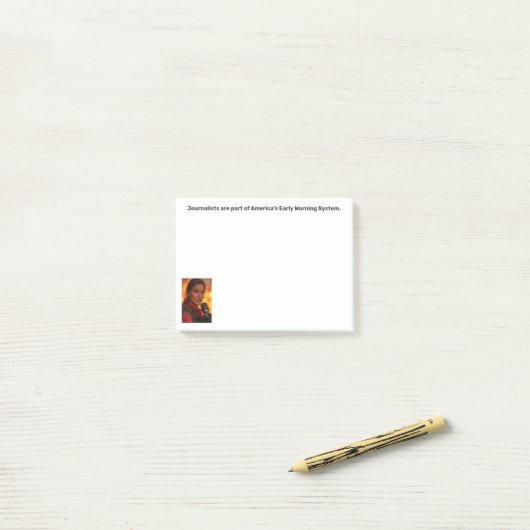Early Warning System Journalist Post-it® Notes  (Sur un bureau)