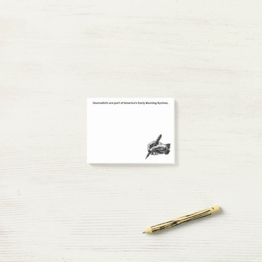 Early Warning System Journalist Post-it® Notes (Sur un bureau)