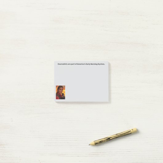 Early Warning System Journalist Post-it® Notes (Sur un bureau)