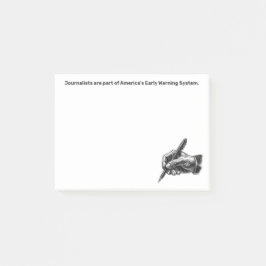 Early Warning System Journalist Post-it® Notities Notes