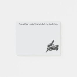Early Warning System Journalist Post-it® Notities Notes