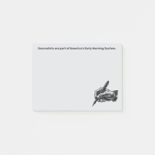 Early Warning System Journalist Post-it® Notities Notes (Voorkant)