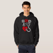 Earned It Nurse Graduation 2022 Nursing Grad Stude Hoodie (Voorkant volledig)