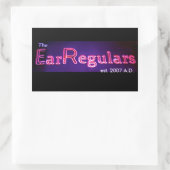 EarRegulars rechthoekige sticker (Tas)