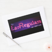 EarRegulars rechthoekige sticker (Envelop)