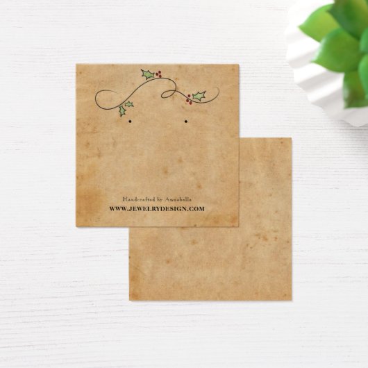 Earring Holder Christmas Holiday Custom Jewelry (Bureau)