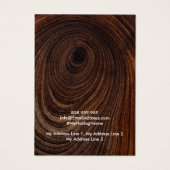 Earring Jewellery Display Card, Rustic Wood Ring (Dos)