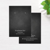 Earring Jewelry Display Card, Rustic Chalkboard Visitekaartje (Bureau)