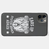 Ears Up Systeem Gewapende Engelse Bulldogs Grappig Case-Mate iPhone Case (Achterkant (horizontaal))