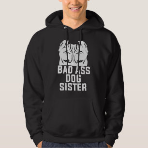 Ears Up Systeem Gewapende Pitbull Hondenliefhebber Hoodie