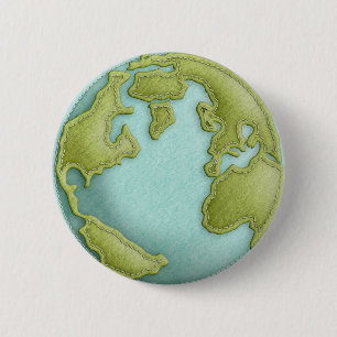 Earth 3D Stitched Pattern-Button Ronde Button 5,7 Cm