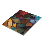 Earth Air Fire Faux Glas in lood Mozaïek Abstract Tegeltje (Zijkant)