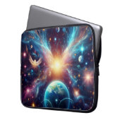 Earth and Her Sister Planets on an Electronics Bag Laptop Sleeve (Voorkant Links)