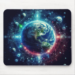 Earth and Planets Outer Space Mousepad Muismat
