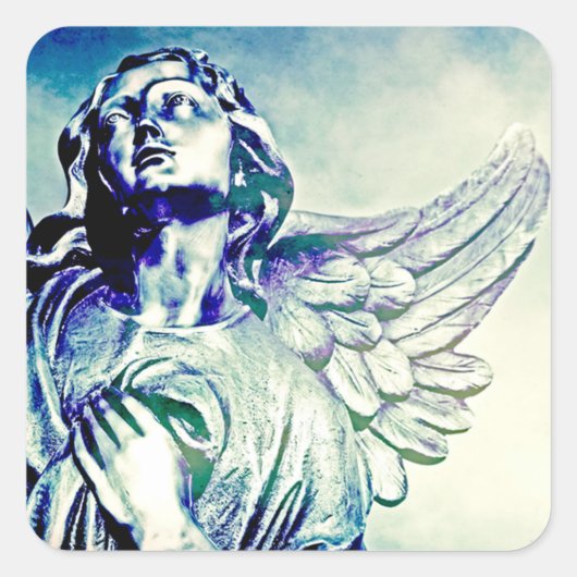 Earth Angel Vierkante Sticker (Voorkant)