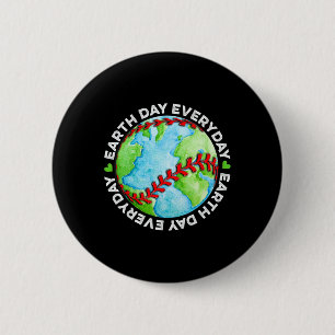 Earth Baseball Earth Dag Sport Speler Mannen Meisj Ronde Button 5,7 Cm