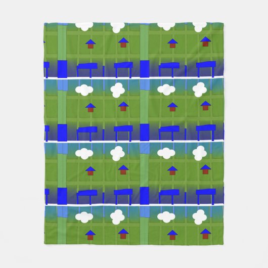 Earth Blanket Fleece Deken (Voorkant)